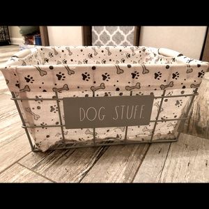 Rae Dunn “Dog Stuff” Basket